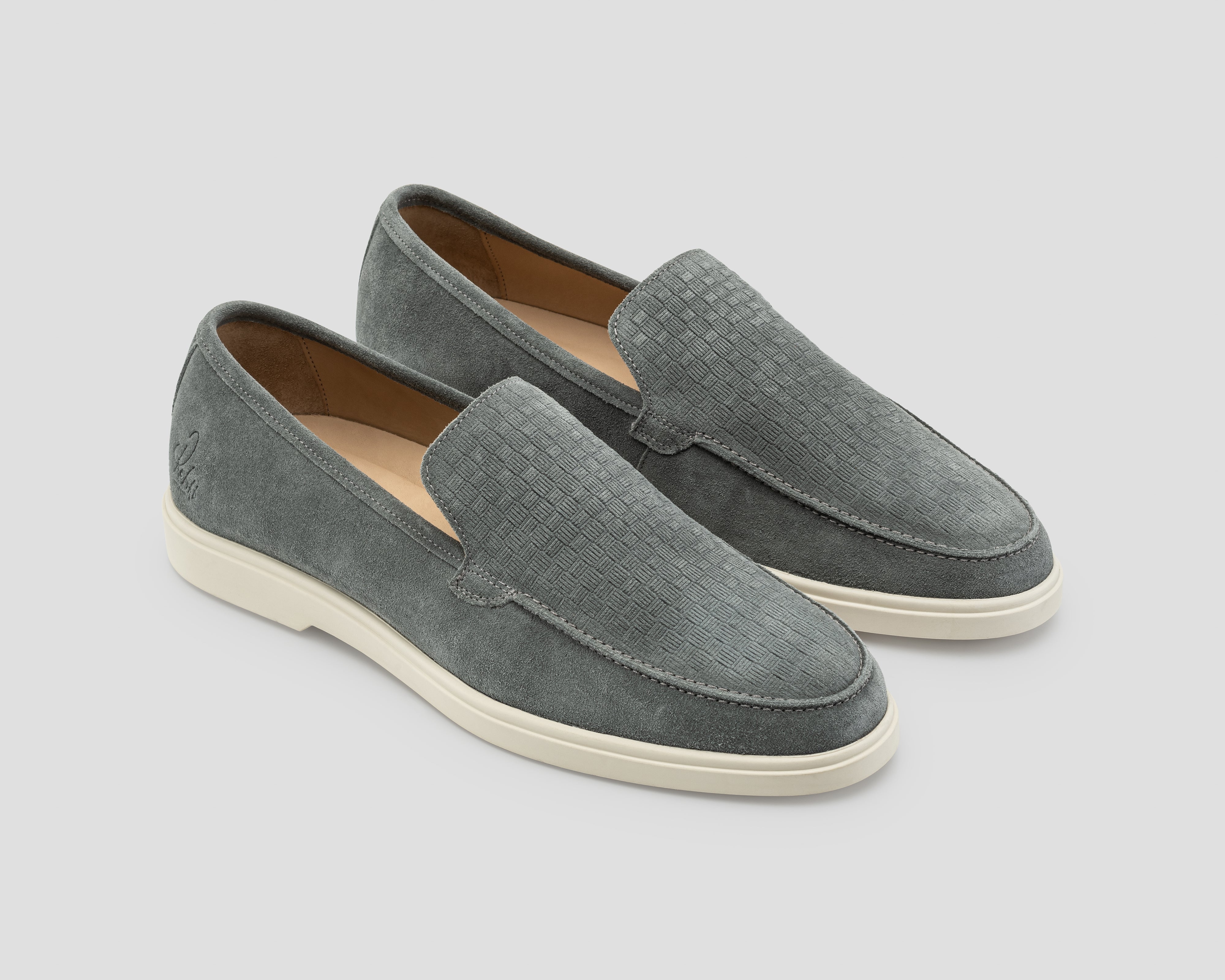 Simon Blocks | Grijs-blauwe loafer REHAB Footwear