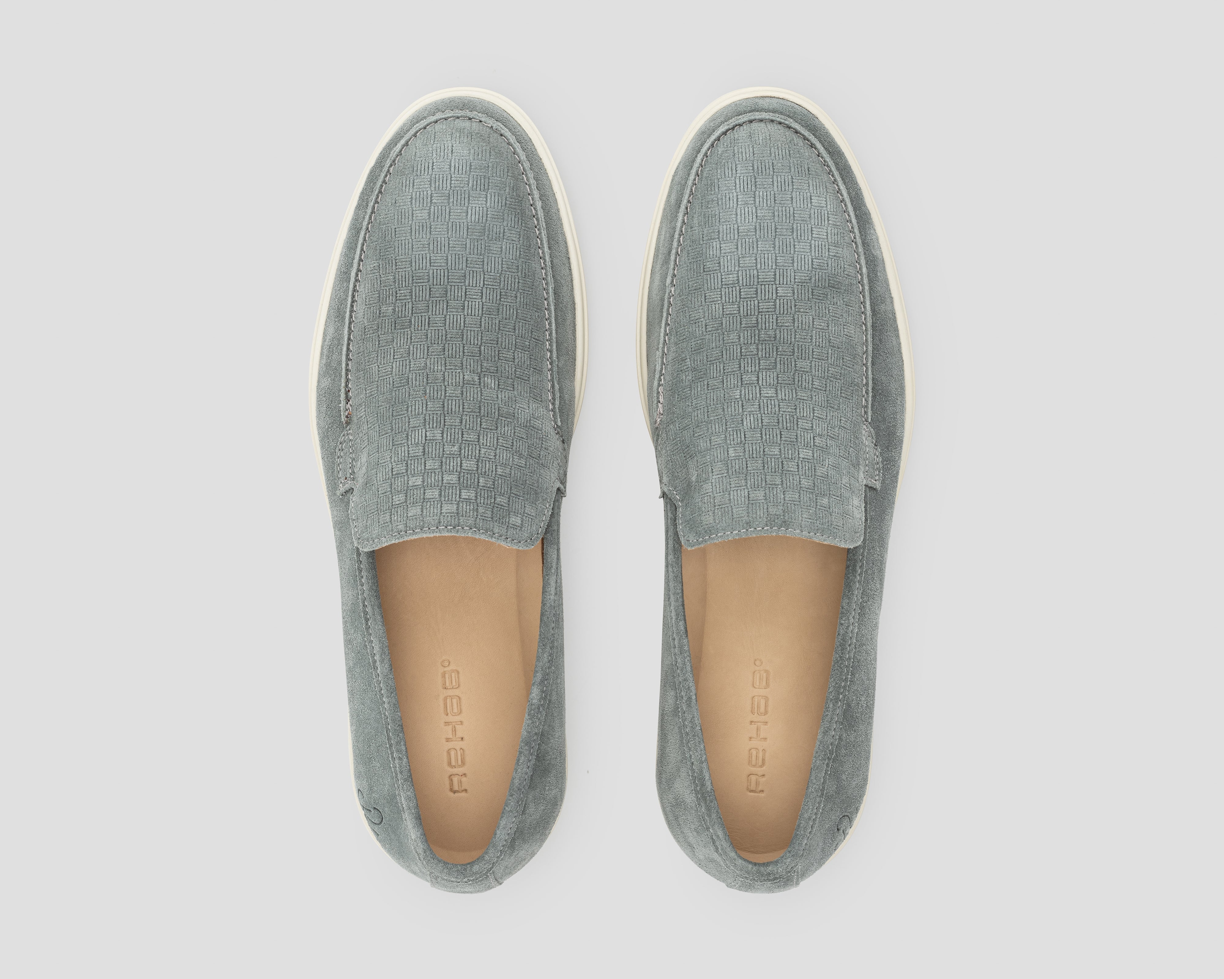 Simon Blocks | Grijs-blauwe loafer REHAB Footwear