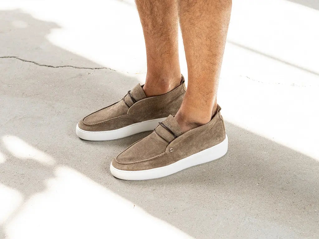 Tonio Perfo | Zandkleurige loafer REHAB Footwear